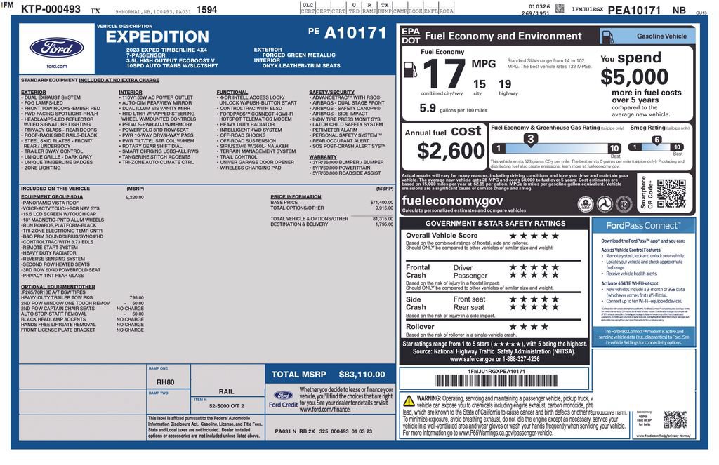 Used 2023 Ford Expedition Timberline AWD/4WD image 44