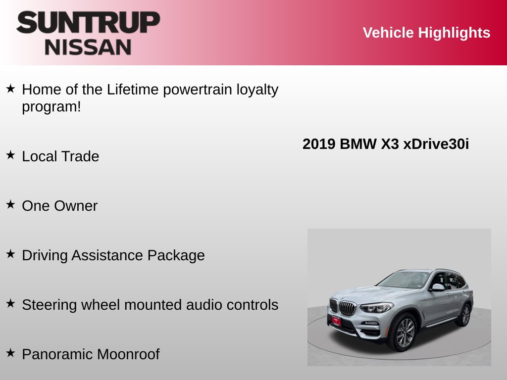 Used 2019 BMW X3 xDrive30i w/ Driving Assistance Package AWD/4WD image 8