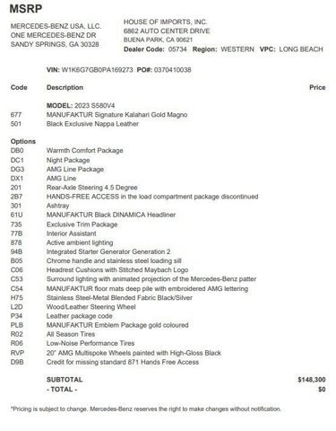 Certified 2023 Mercedes-Benz S 580 4MATIC Sedan image 4