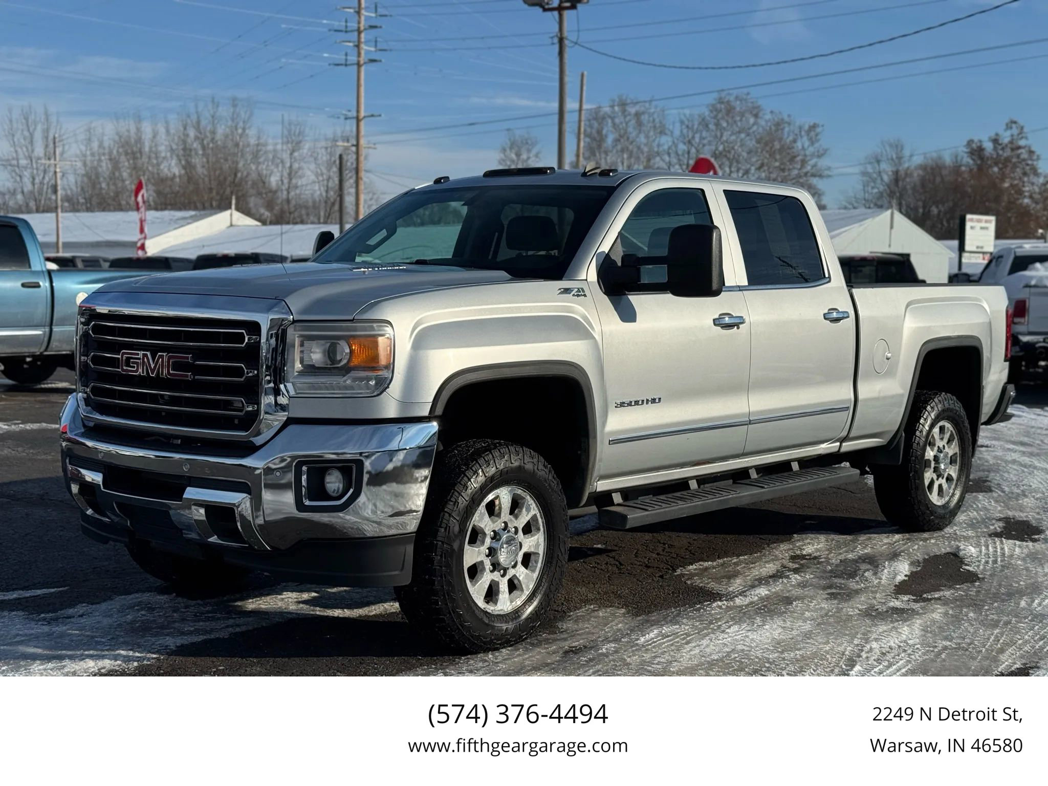 Used 2015 GMC Sierra 3500 SLT w/ Duramax Plus Package image 1