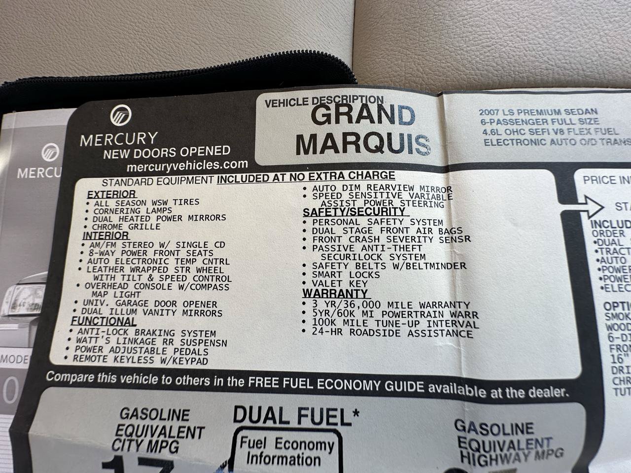 Used 2007 Mercury Grand Marquis LS RWD image 46