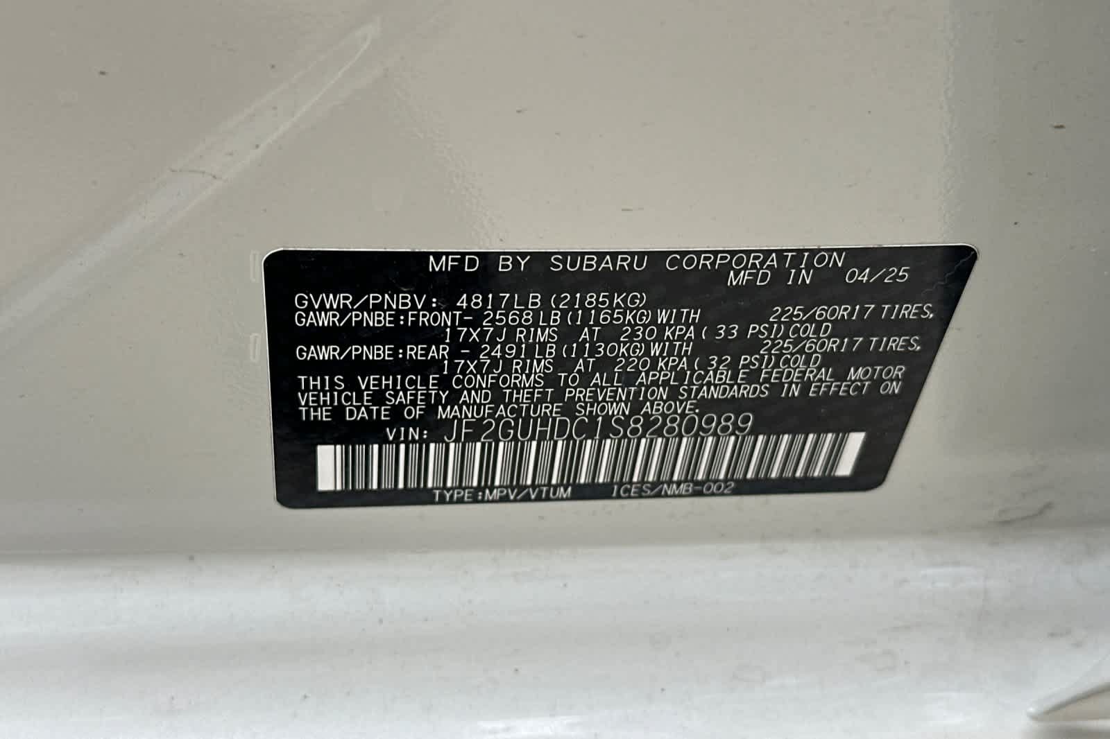 Certified 2025 Subaru Crosstrek 2.0i Premium AWD/4WD image 28