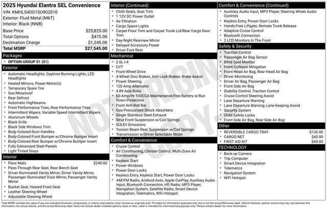 Used 2025 Hyundai Elantra SEL image 4