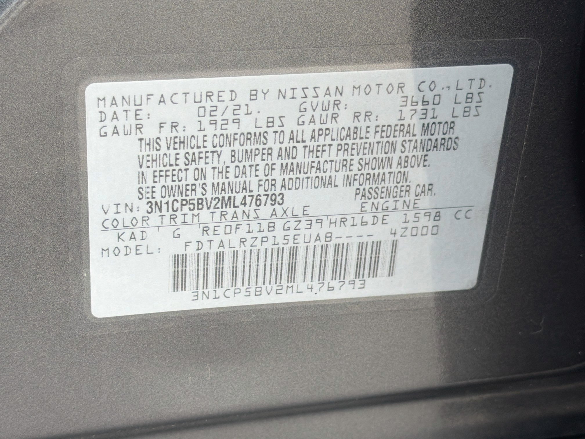 Used 2021 Nissan Kicks S FWD image 41