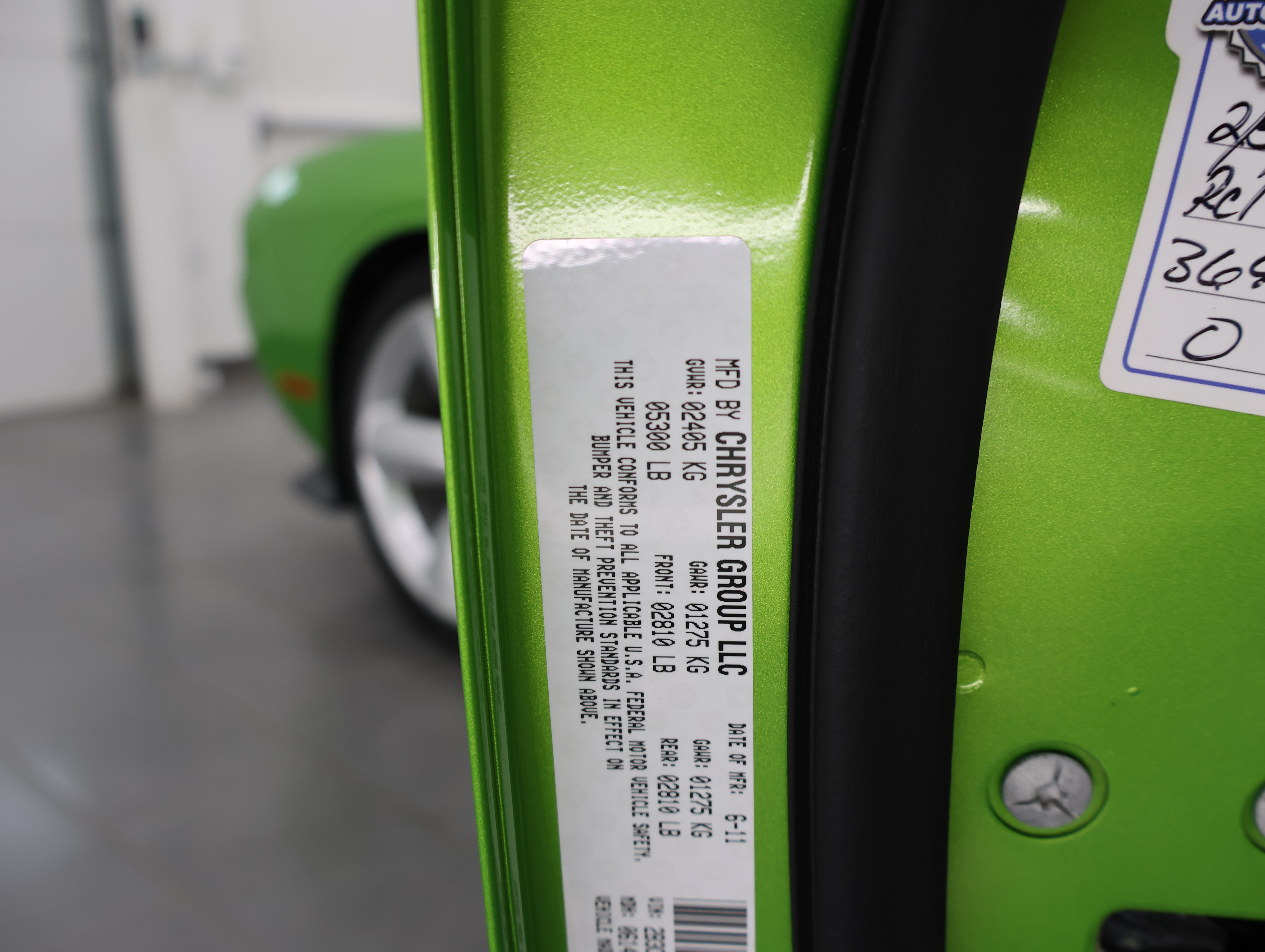 Used 2011 Dodge Challenger SRT8 w/ Green w/Envy Group RWD image 48