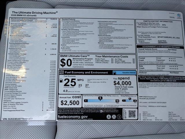 New 2026 BMW X5 xDrive40i w/ M Sport Package AWD/4WD image 18