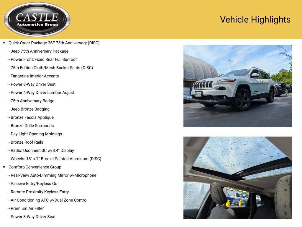 Used 2017 Jeep Cherokee 75th Anniversary AWD/4WD image 4