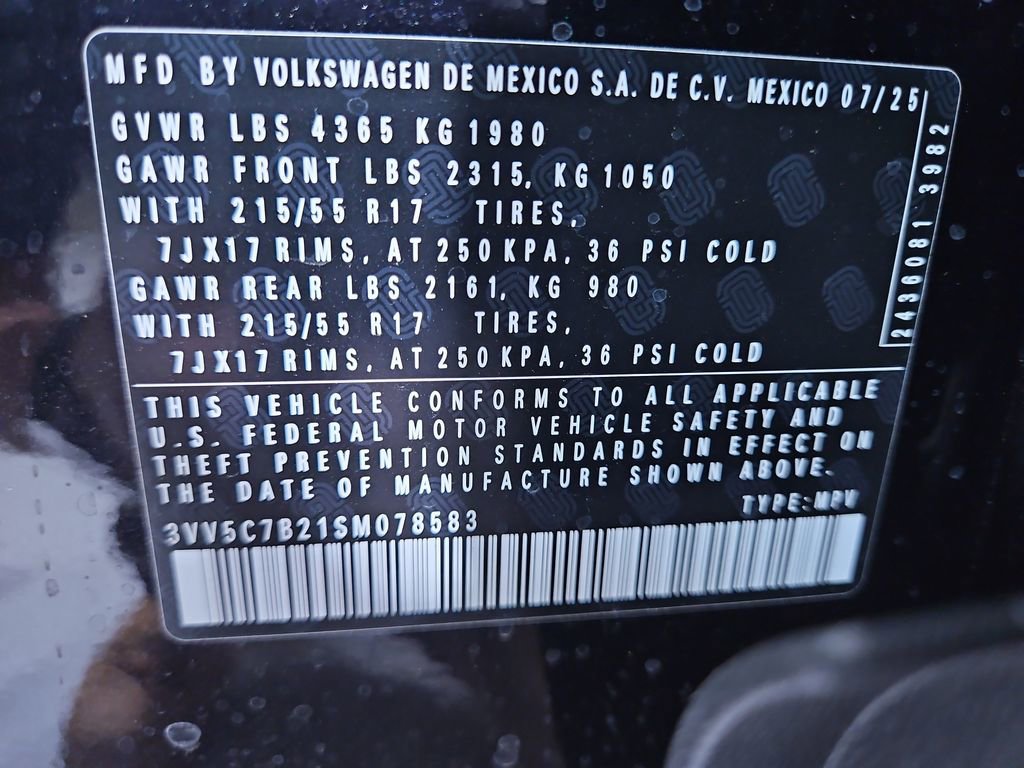 New 2025 Volkswagen Taos S image 28