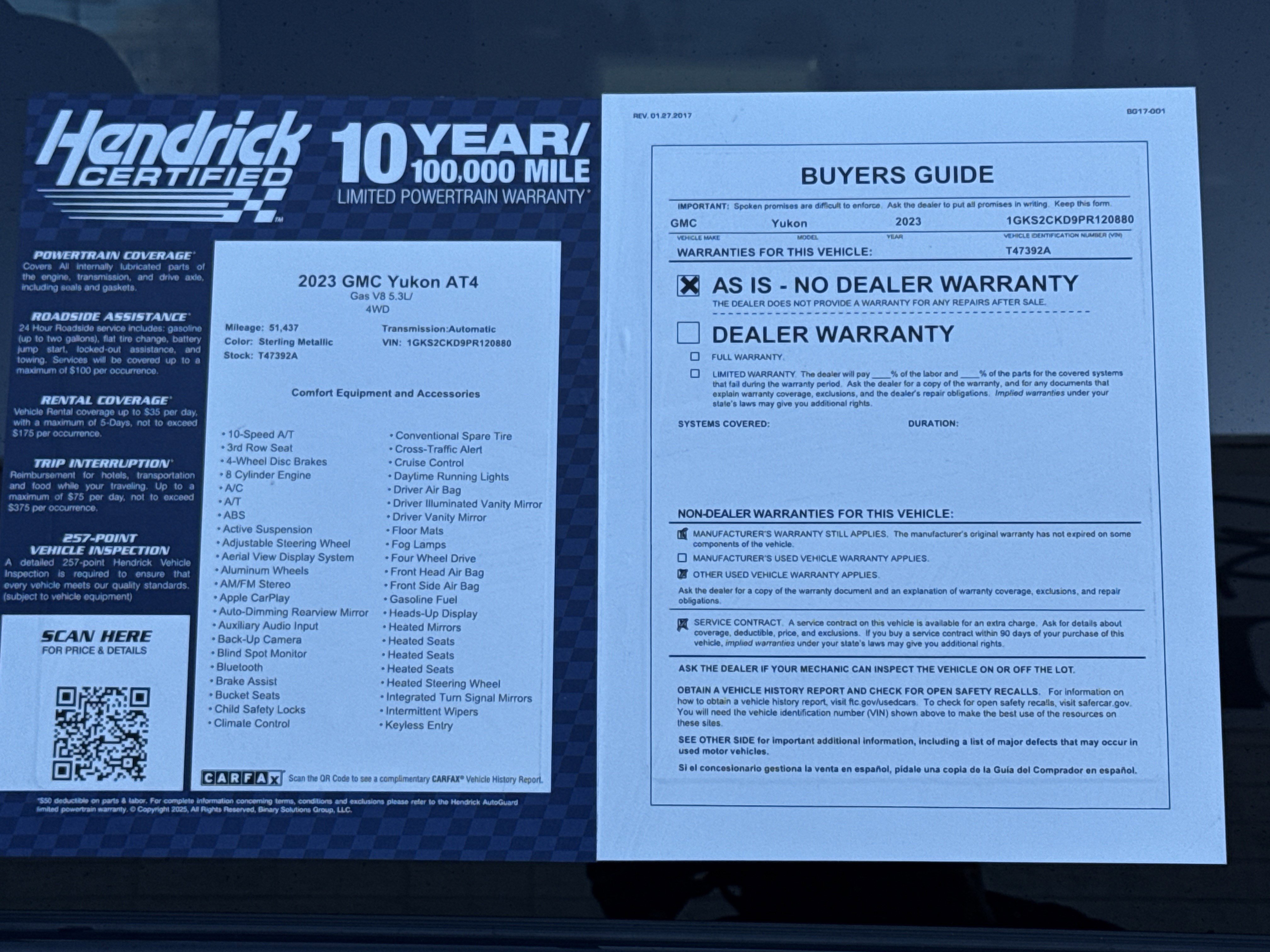 Used 2023 GMC Yukon AT4 w/ AT4 Premium Package image 42