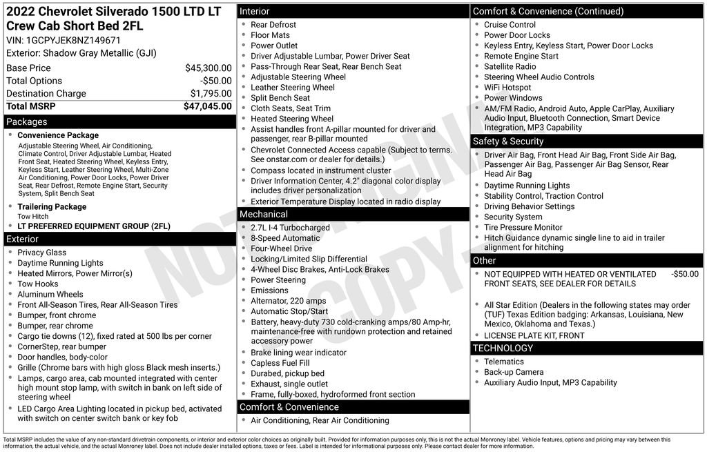 Certified 2022 Chevrolet Silverado 1500 LT AWD/4WD image 3