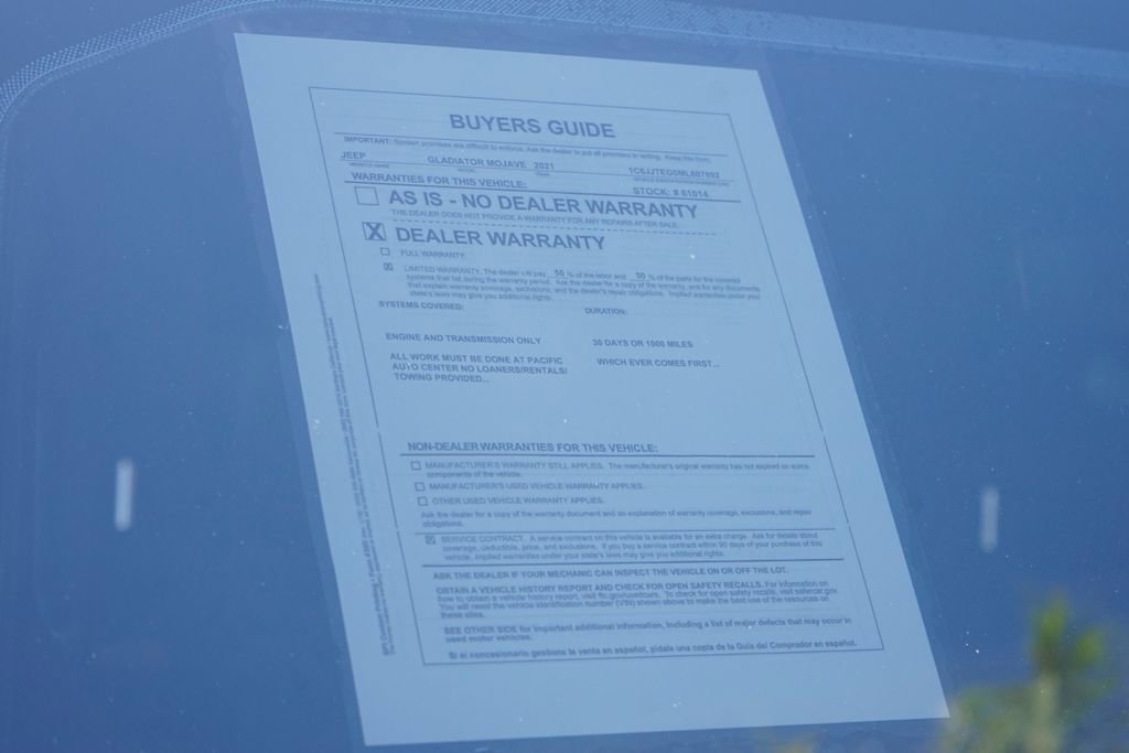 Used 2021 Jeep Gladiator Mojave AWD/4WD image 57