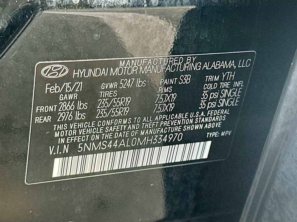 Used 2021 Hyundai Santa Fe Limited w/ Cargo Package FWD image 33