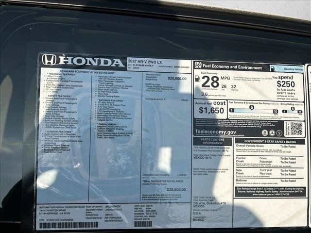 Used 2027 Honda HR-V LX image 19