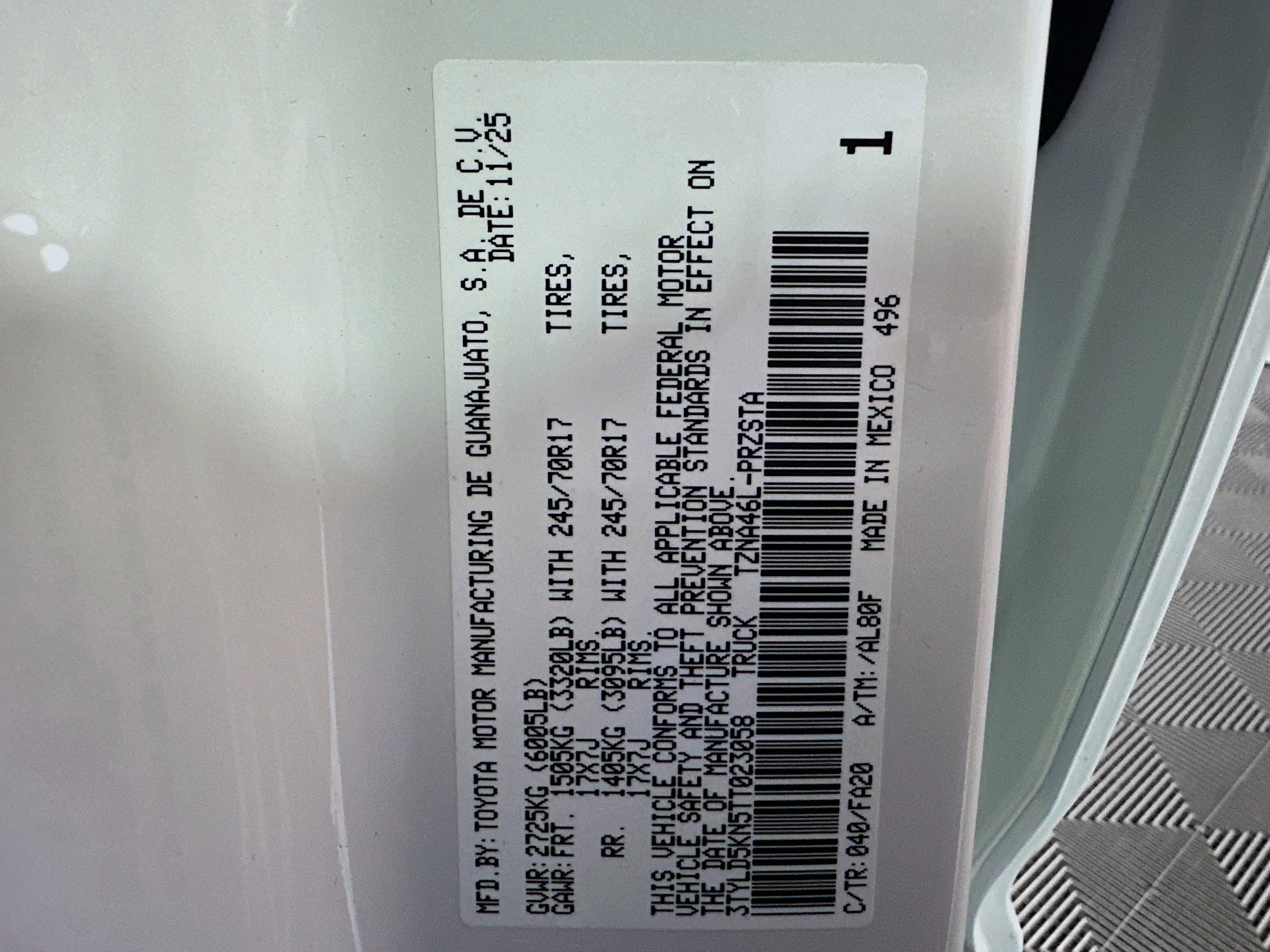 New 2026 Toyota Tacoma SR image 12