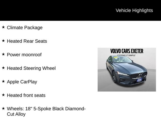 Certified 2024 Volvo S60 B5 Plus w/ Climate Package AWD/4WD image 5