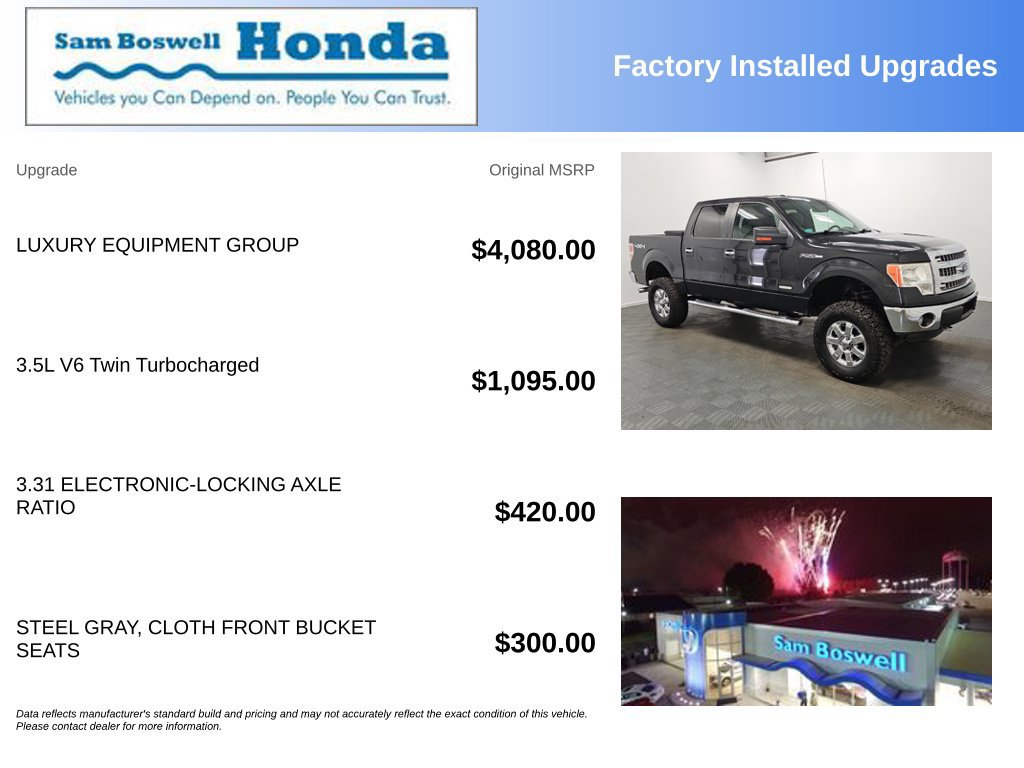 Used 2013 Ford F150 XLT w/ Luxury Equipment Group AWD/4WD image 4