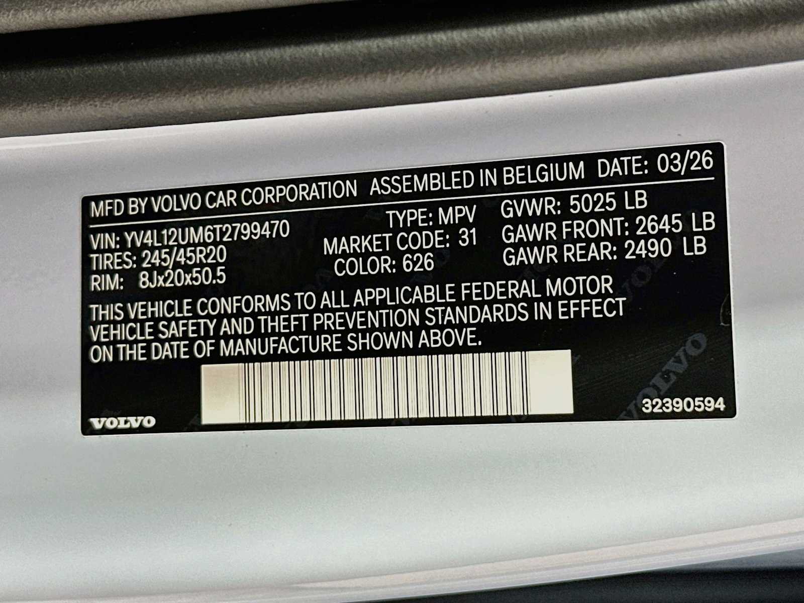 New 2026 Volvo XC40 B5 Ultra AWD/4WD image 30