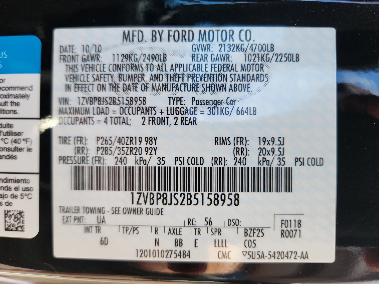 Used 2011 Ford Mustang Shelby GT500 w/ SVT Performance Pkg image 26