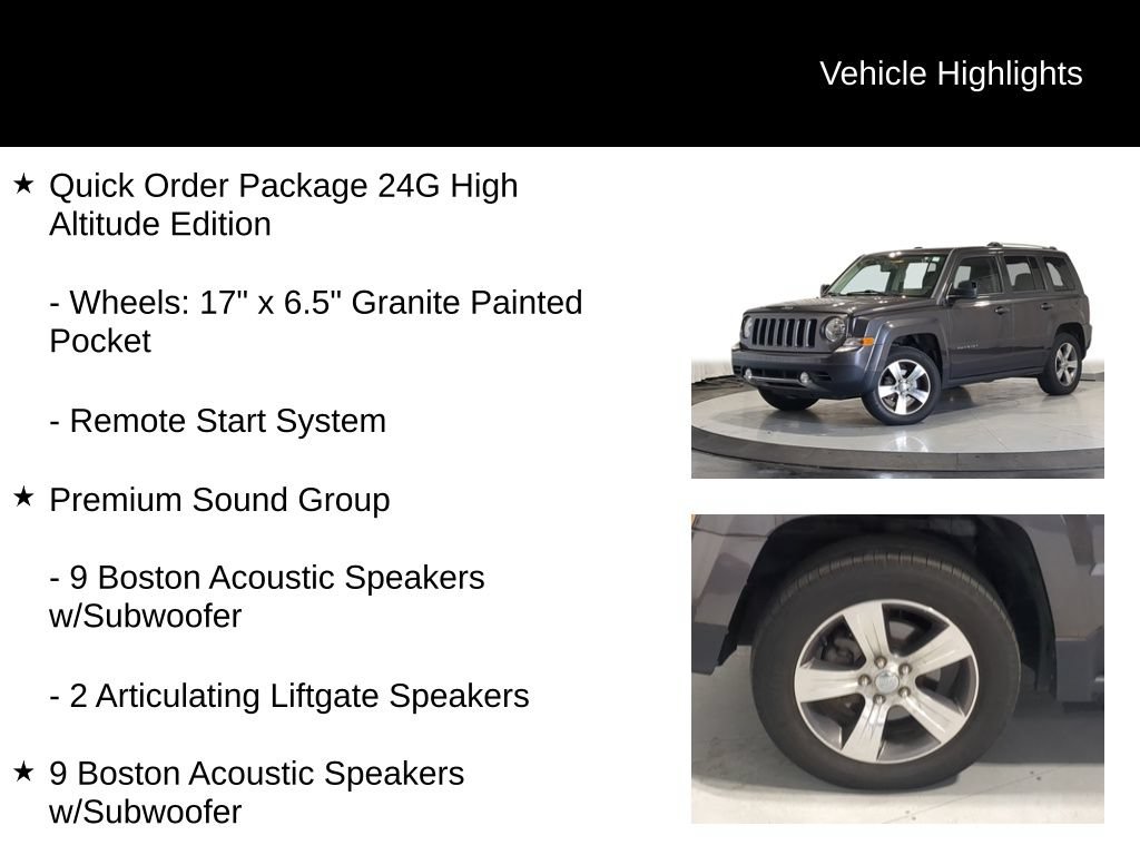 Used 2017 Jeep Patriot High Altitude FWD image 13