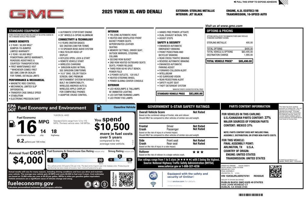 Used 2025 GMC Yukon XL Denali image 2