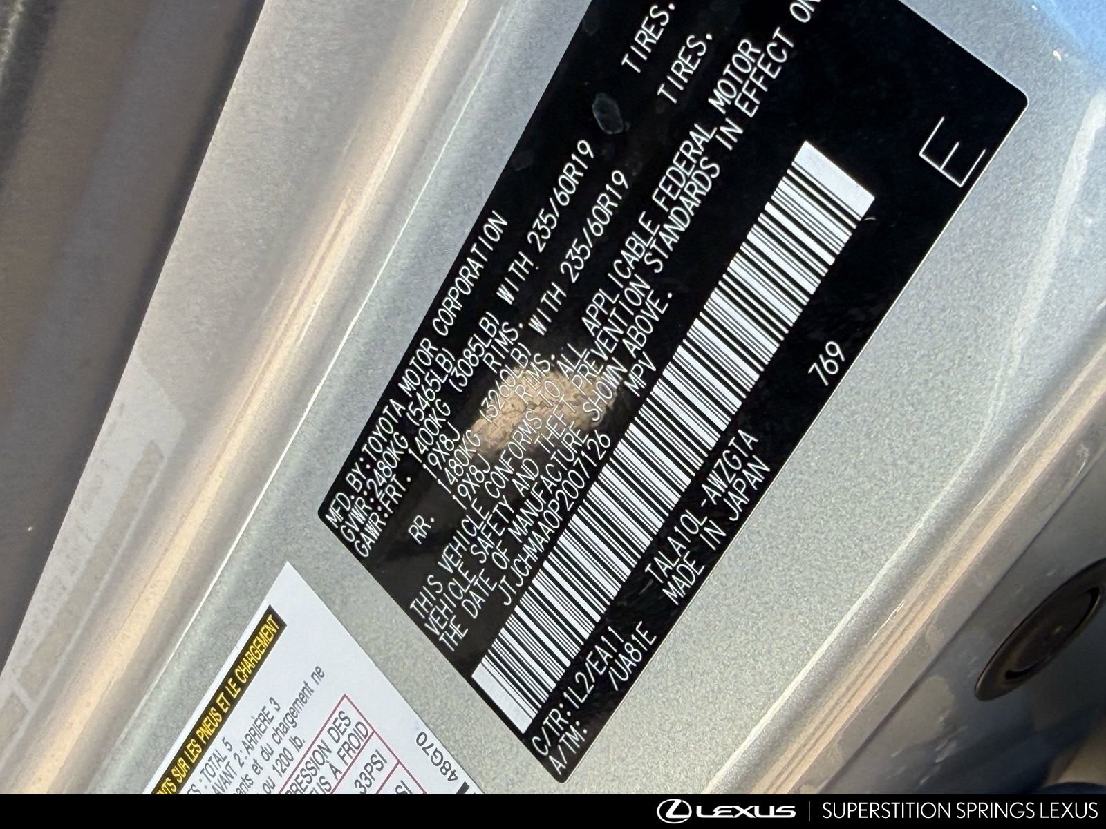 Certified 2023 Lexus RX 350 Premium w/ Accessory Package (Z1) FWD image 34