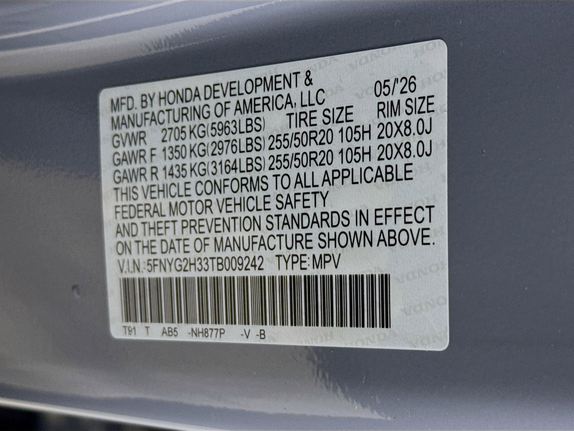 New 2026 Honda Pilot Sport image 39