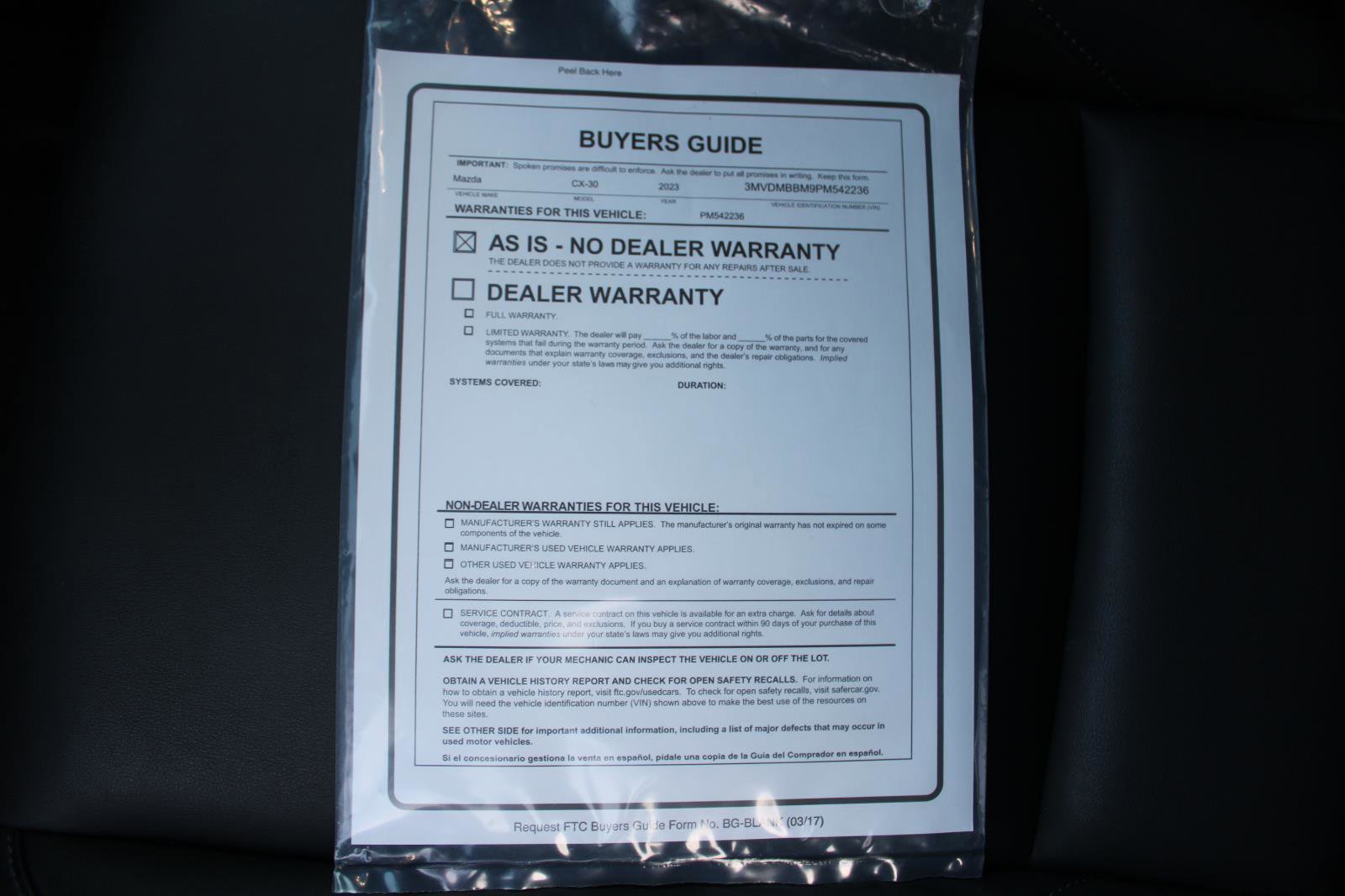 Used 2023 MAZDA CX-30 AWD 2.5 S w/ Select Package image 43