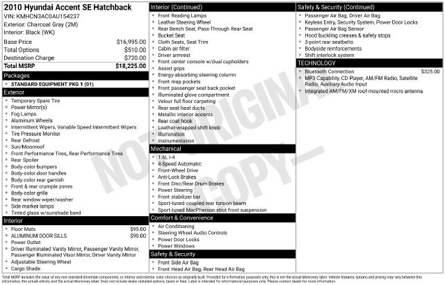 Used 2010 Hyundai Accent SE FWD image 5