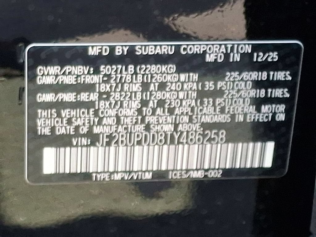 New 2026 Subaru Outback Limited w/ Premium/Limited Package 2 AWD/4WD image 18