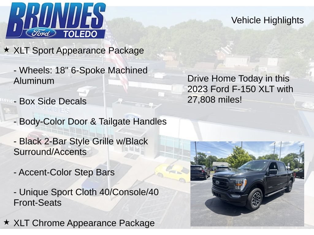 Used 2023 Ford F150 XLT w/ Equipment Group 302A High AWD/4WD image 22