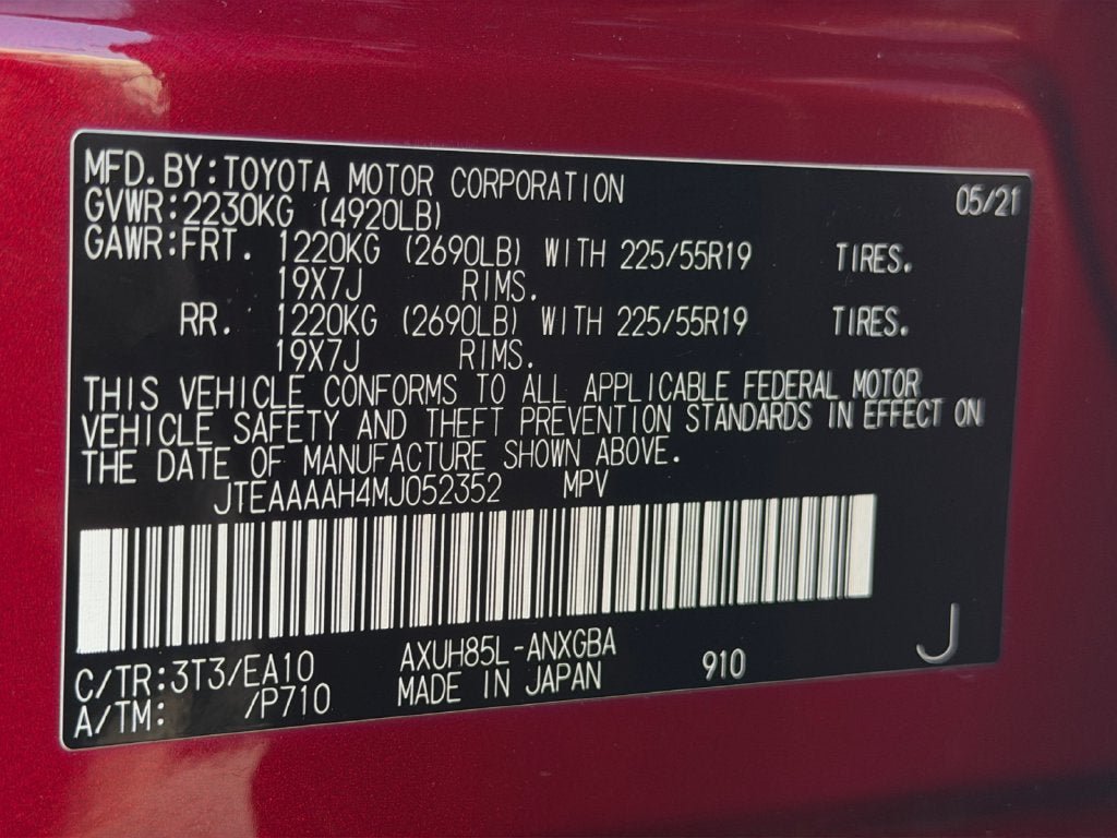Used 2021 Toyota Venza XLE w/ Softex Package AWD/4WD image 37