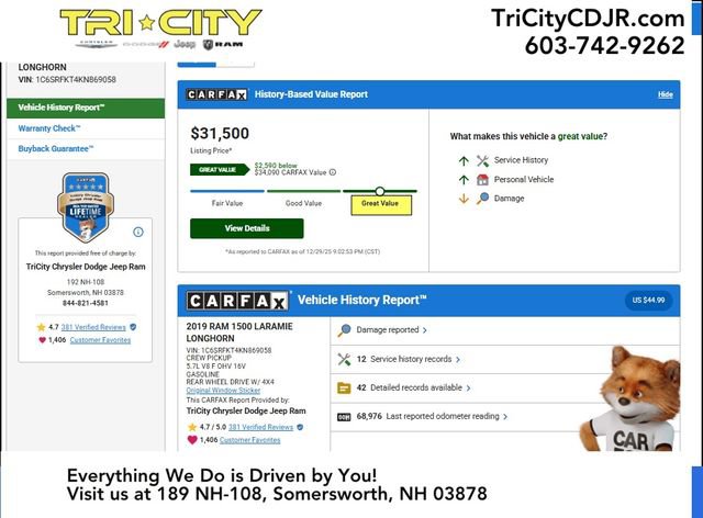 Used 2019 RAM 1500 Laramie Longhorn image 11