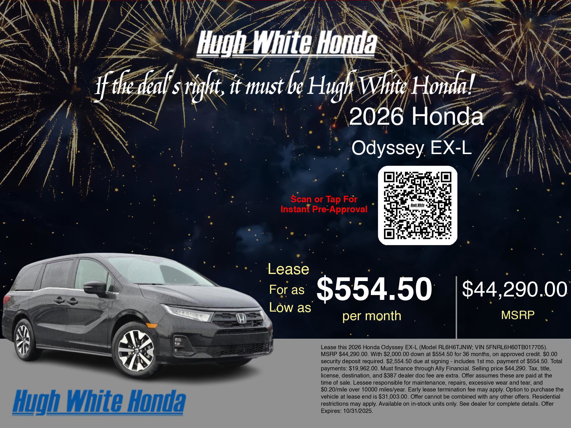 New 2026 Honda Odyssey EX-L image 3