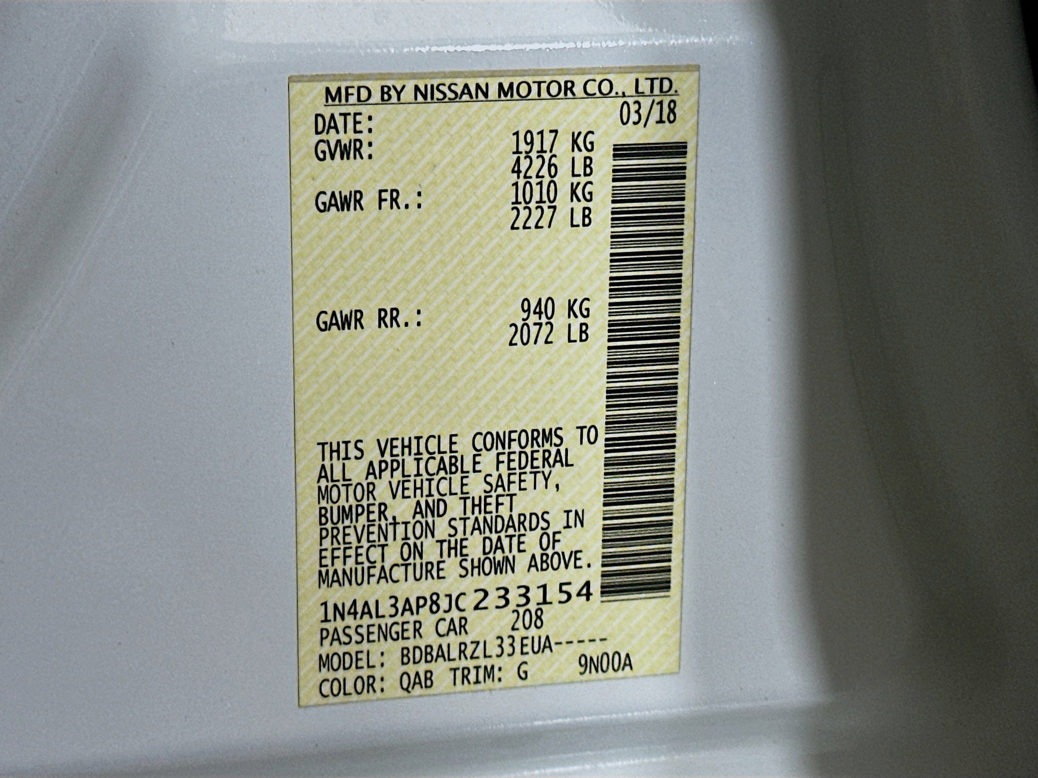 Used 2018 Nissan Altima 2.5 SL FWD image 12