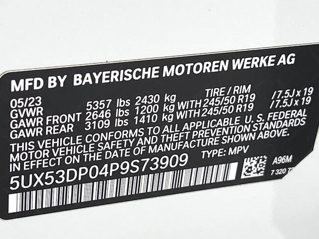 Certified 2023 BMW X3 xDrive30i w/ M Sport Package AWD/4WD image 23