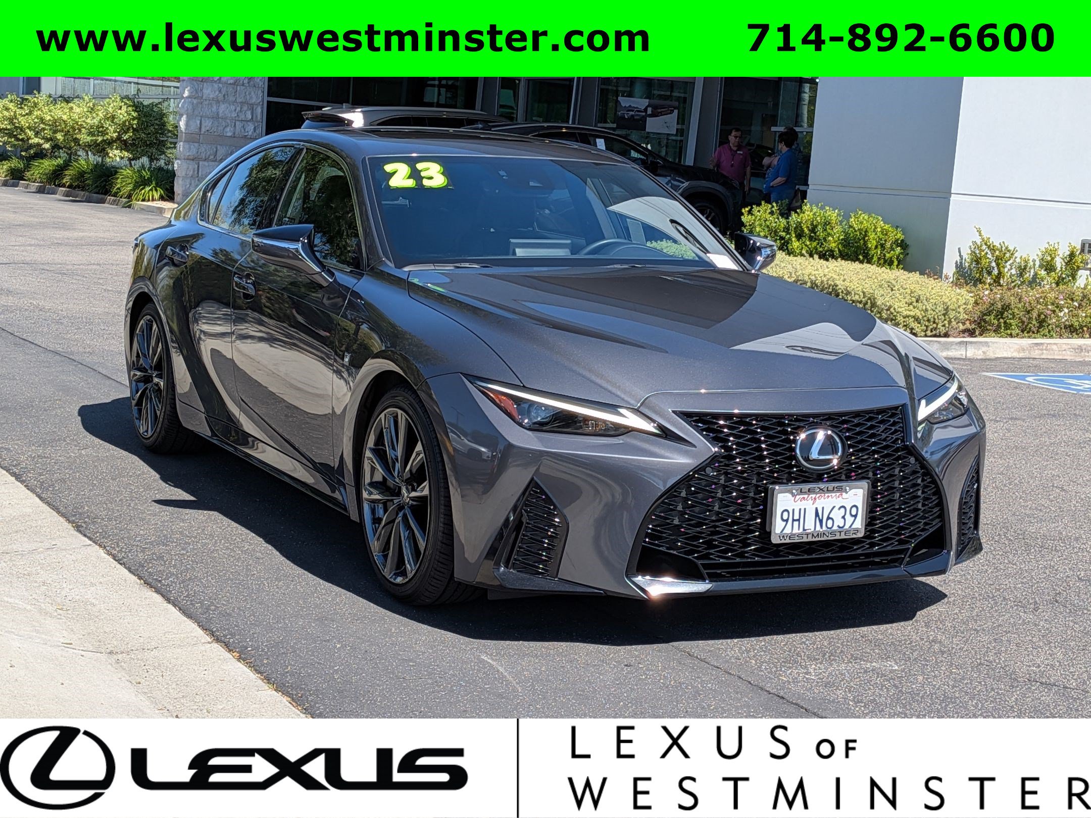Certified 2023 Lexus IS 350 F Sport w/ Accessory Package RWD image 3