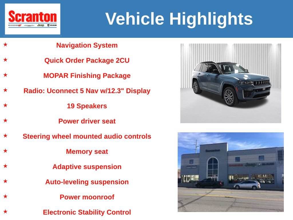New 2026 Jeep Grand Cherokee Summit w/ MOPAR Finishing Package AWD/4WD image 6