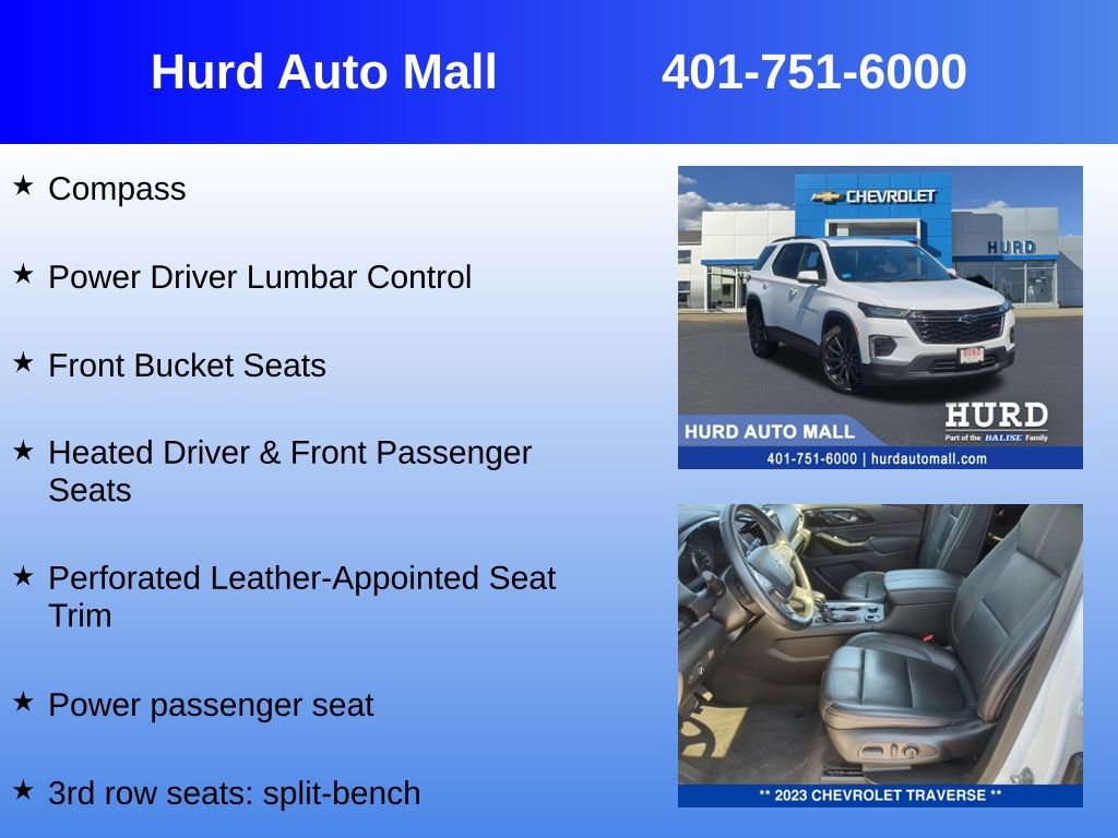 Certified 2023 Chevrolet Traverse RS AWD/4WD image 33