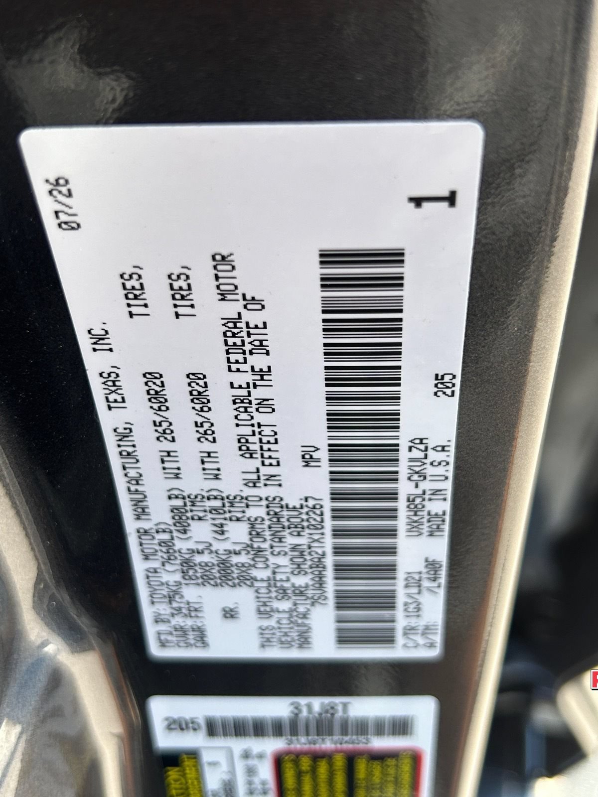 New 2026 Toyota Sequoia Limited w/ TRD Off-Road Package AWD/4WD image 34