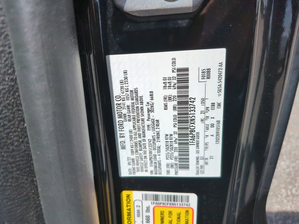 Used 2022 Ford Mustang GT w/ Security Package RWD image 35