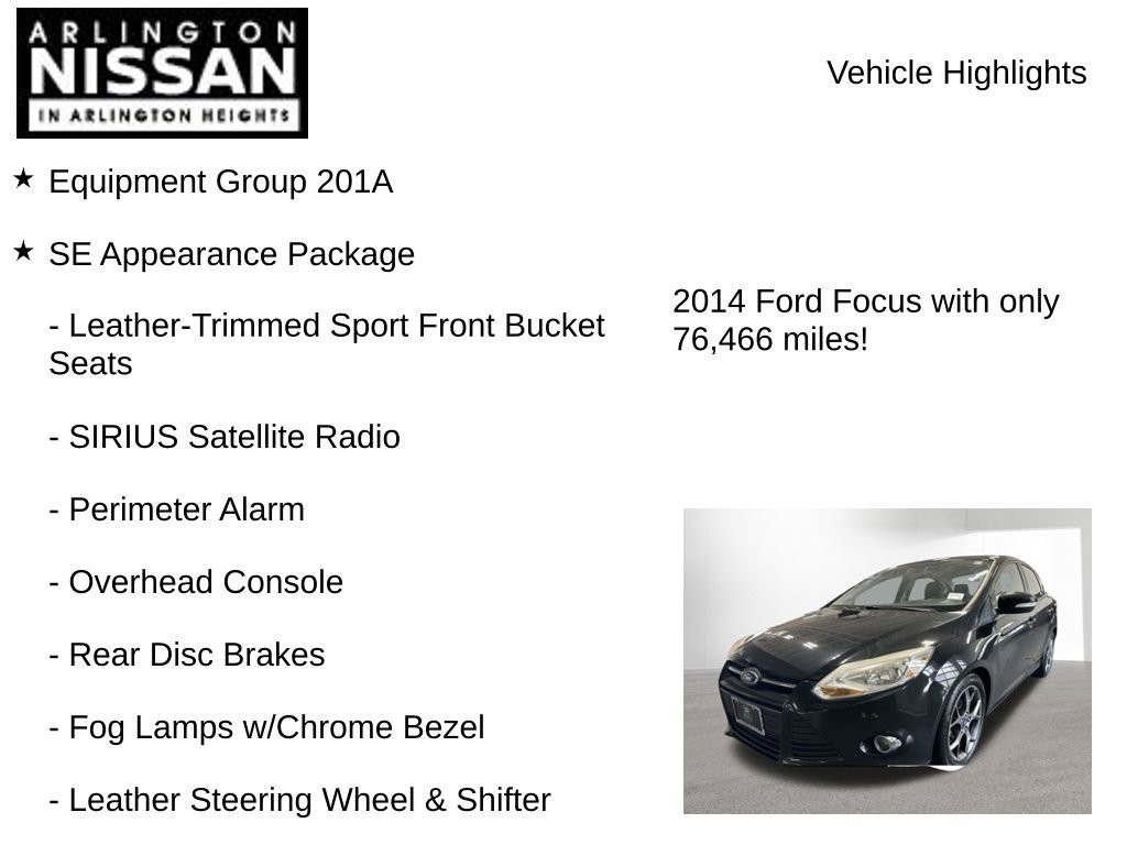 Used 2014 Ford Focus SE w/ Equipment Group 201A FWD image 8