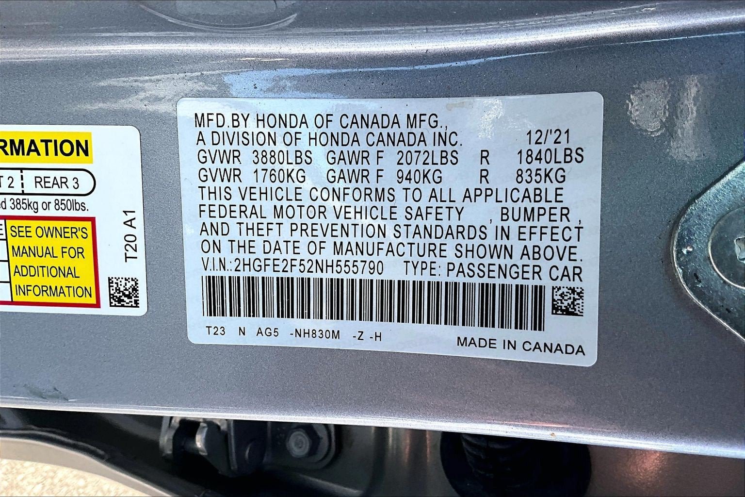 Used 2022 Honda Civic Sport image 29