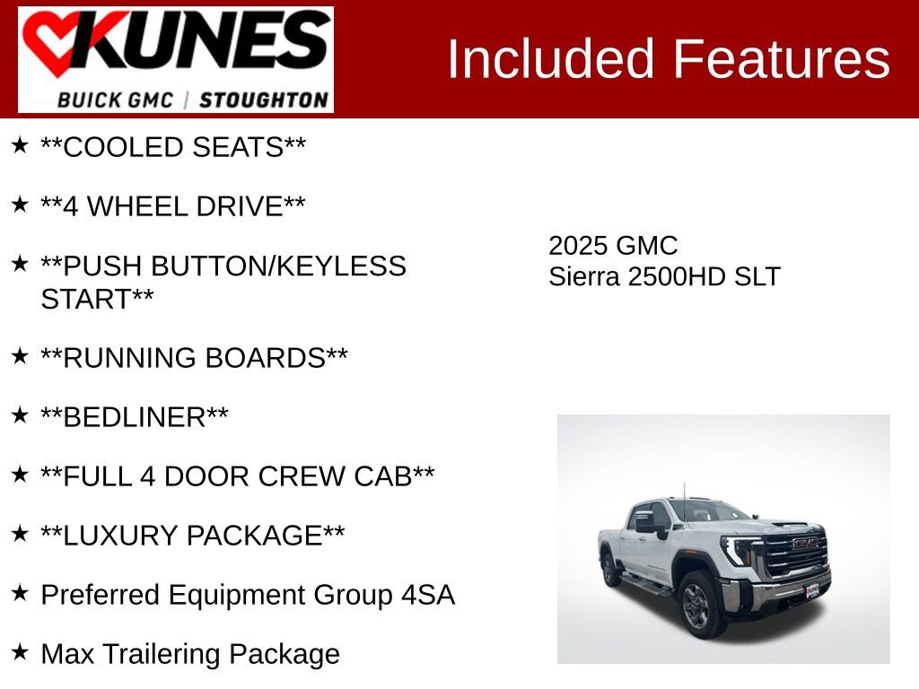 Used 2025 GMC Sierra 2500 SLT w/ SLT Premium Package image 3