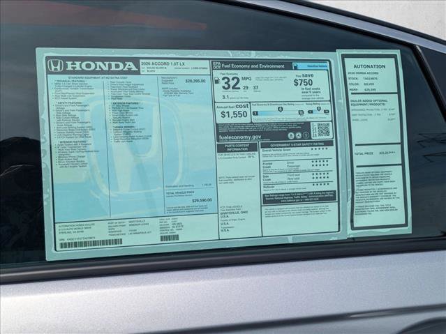 New 2026 Honda Accord LX image 17