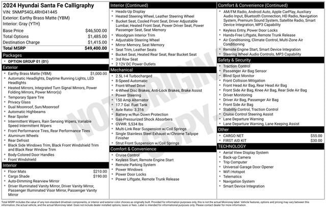 Used 2024 Hyundai Santa Fe Calligraphy FWD image 33