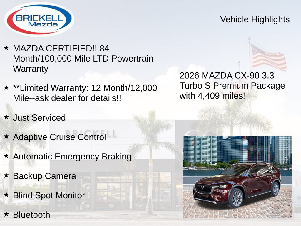 Used 2026 MAZDA CX-90 3.3 Turbo S w/ Premium Plus AWD/4WD image 17