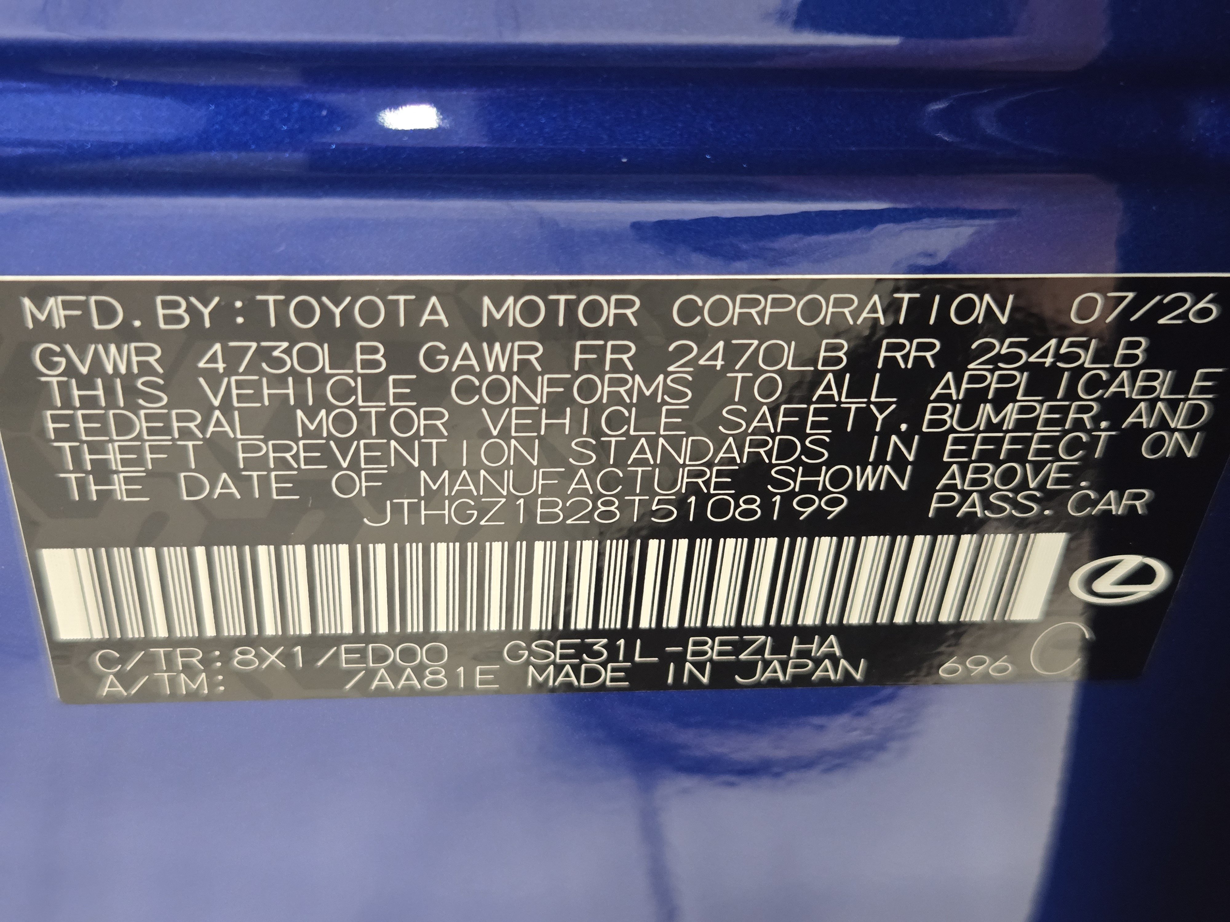 New 2026 Lexus IS 350 F Sport w/ Technology Package RWD image 32