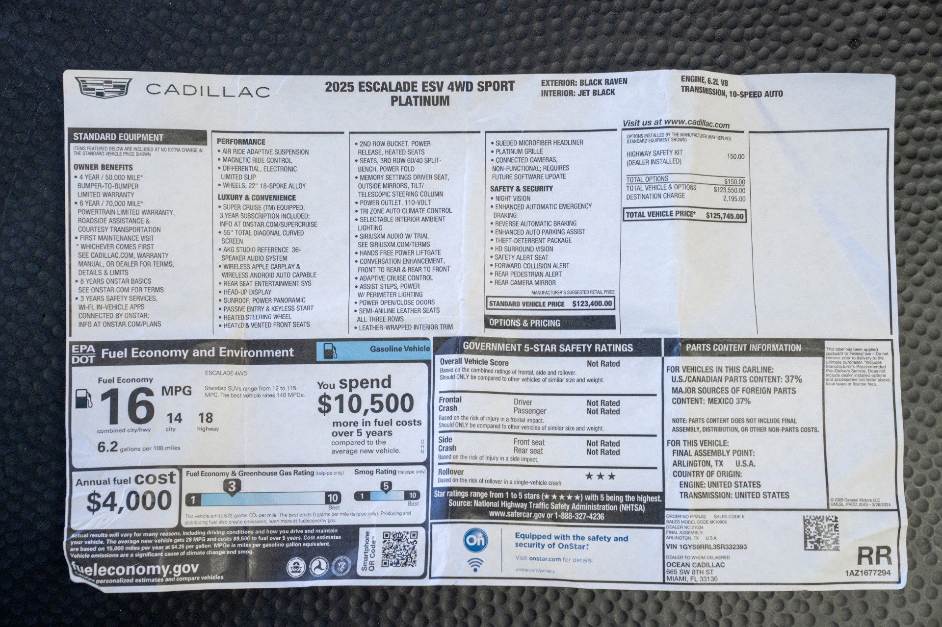 Used 2025 Cadillac Escalade ESV Sport Platinum image 22