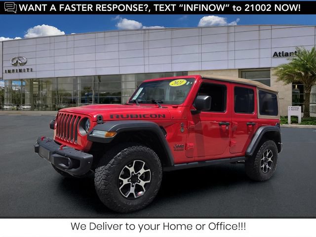 Used 2021 Jeep Wrangler Unlimited Rubicon w/ Steel Bumper Group AWD/4WD image 1