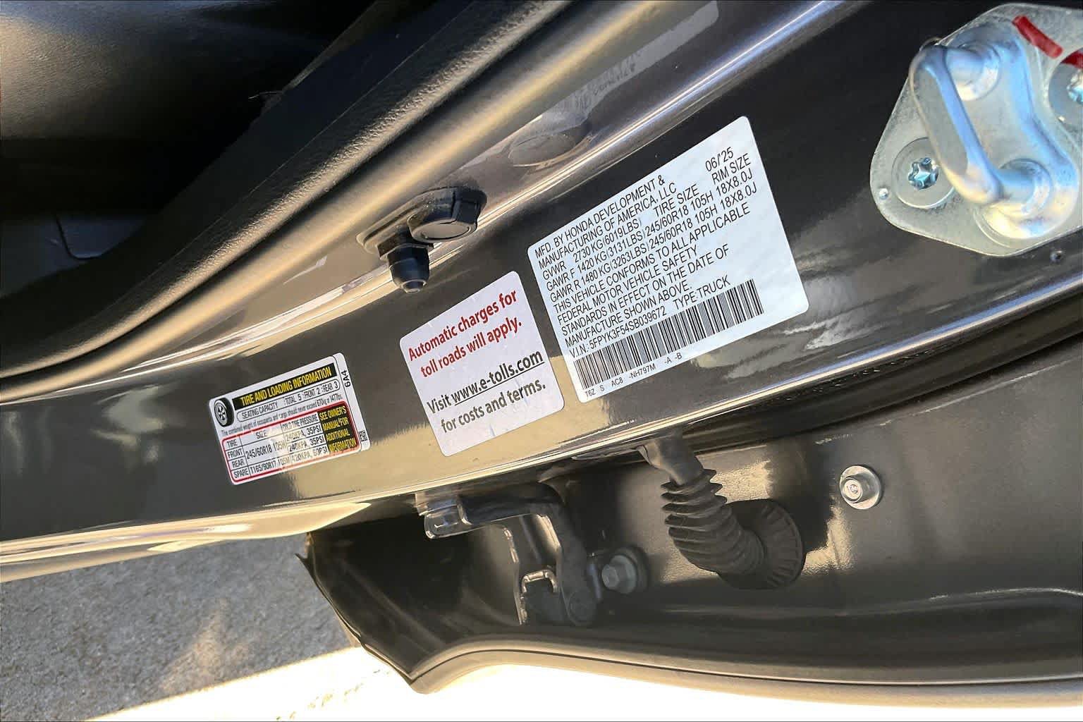 Used 2025 Honda Ridgeline RTL image 34